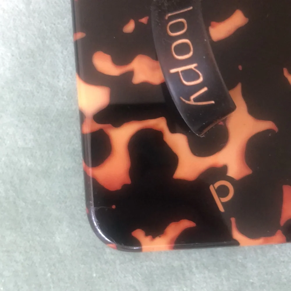 Loopy Case Phone Case in Tortoiseshell Black & Brown